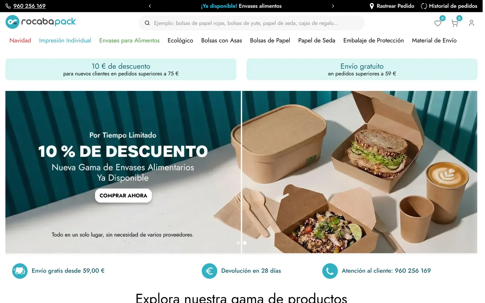 Spanish storefront Rocaba Pack